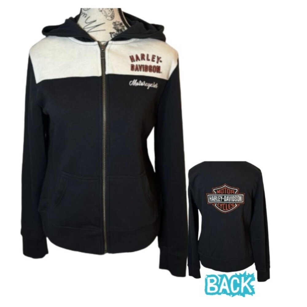 Harley-Davidson Black and White Hoodie